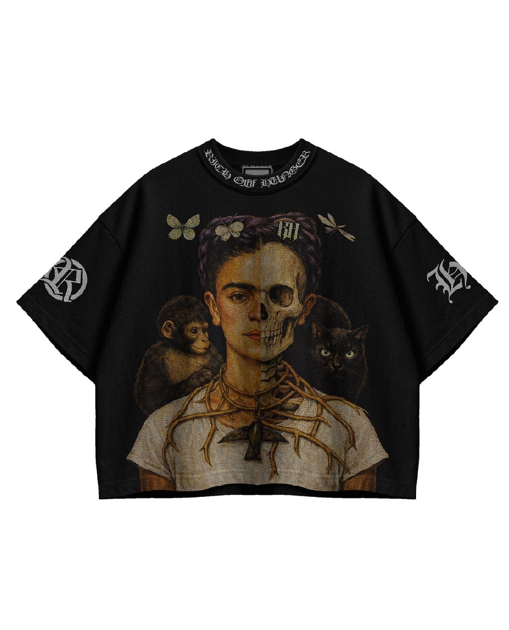 Natures Hunger Black Oversized Tee